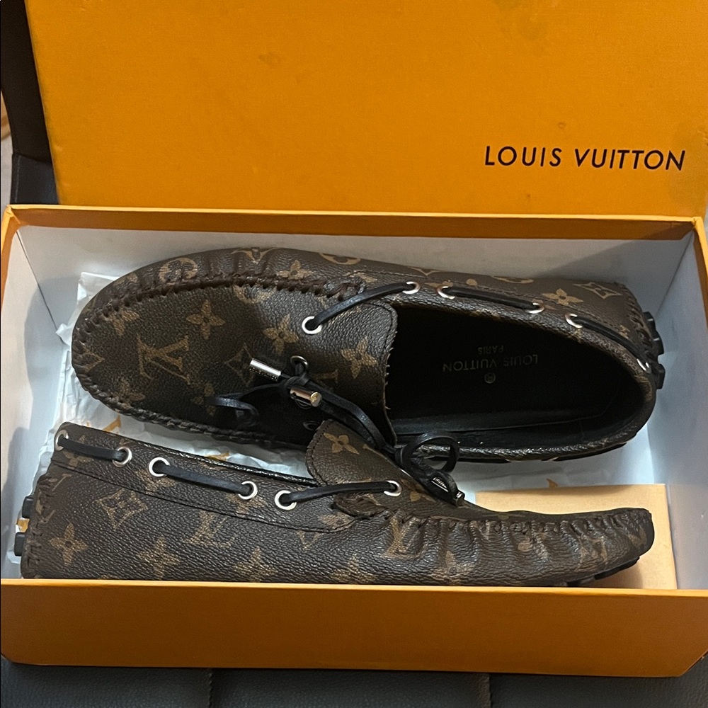 Louis Vuitton Monogram Brown Loafers